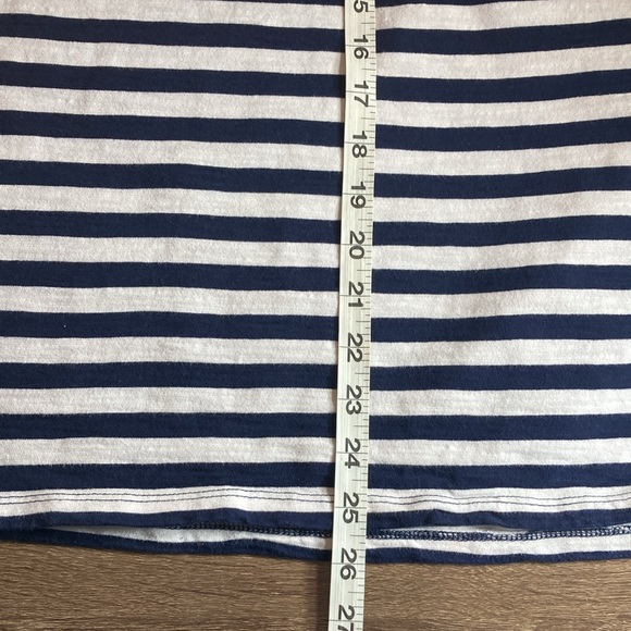 EUC Guess Jeans Shirt Mens  Asap Rocky Blue White Stripe USA Navy Hip Hop Small - Picture 6 of 8